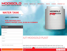 Tablet Screenshot of modigoldplast.com